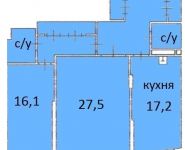 2-комнатная квартира площадью 92 кв.м в ЖК "Дирижабль", Профсоюзная ул., 64К2 | цена 27 600 000 руб. | www.metrprice.ru