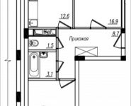 2-комнатная квартира площадью 56 кв.м, Просвещения, 12 | цена 3 376 001 руб. | www.metrprice.ru