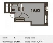 1-комнатная квартира площадью 27.3 кв.м, улица Козлова, 34 | цена 4 597 744 руб. | www.metrprice.ru