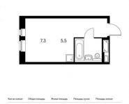 1-комнатная квартира площадью 20.1 кв.м, Картмазовская ул. | цена 2 900 430 руб. | www.metrprice.ru