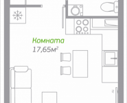1-комнатная квартира площадью 25.38 кв.м, Володарское шоссе, 3 | цена 1 977 102 руб. | www.metrprice.ru