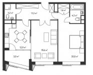 2-комнатная квартира площадью 76 кв.м, ул Мишина, д. 14 | цена 21 300 000 руб. | www.metrprice.ru