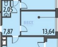 2-комнатная квартира площадью 59 кв.м, Феодосийская улица, 1к2 | цена 7 800 000 руб. | www.metrprice.ru