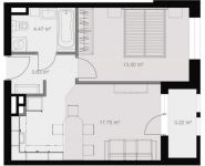 1-комнатная квартира площадью 43 кв.м, Кронштадтский бульвар , д. 6, корп. 2 | цена 7 123 100 руб. | www.metrprice.ru