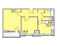 2-комнатная квартира площадью 61.6 кв.м в ЖК "Парк Легенд", Автозаводская улица, 23с120 | цена 8 304 400 руб. | www.metrprice.ru