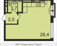 1-комнатная квартира площадью 34 кв.м, Ивановская, 7, корп.8Г | цена 3 114 000 руб. | www.metrprice.ru