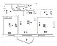 3-комнатная квартира площадью 66 кв.м, Новокуркинское ш., 51 | цена 10 500 000 руб. | www.metrprice.ru