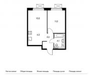 2-комнатная квартира площадью 36.2 кв.м,  | цена 3 764 800 руб. | www.metrprice.ru