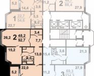 2-комнатная квартира площадью 92.5 кв.м, Главмосстроя ул., 7 | цена 10 382 400 руб. | www.metrprice.ru