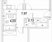 2-комнатная квартира площадью 65.34 кв.м, Лазоревый пр., 3 | цена 15 297 531 руб. | www.metrprice.ru