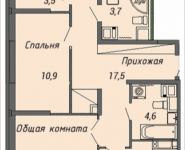 3-комнатная квартира площадью 90.5 кв.м, Ленинский проспект, 4, корп.4 | цена 8 778 500 руб. | www.metrprice.ru