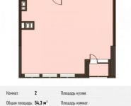 2-комнатная квартира площадью 54.3 кв.м, Новодмитровская ул., 5А | цена 8 416 500 руб. | www.metrprice.ru