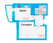 1-комнатная квартира площадью 32.2 кв.м, Рябиновая ул. | цена 1 915 095 руб. | www.metrprice.ru