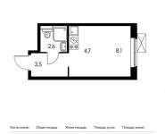 1-комнатная квартира площадью 18.9 кв.м, Реутовская улица, 2к2 | цена 3 190 320 руб. | www.metrprice.ru