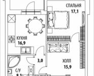 1-комнатная квартира площадью 96 кв.м, Смоленская площадь, вл7-9 | цена 45 261 000 руб. | www.metrprice.ru