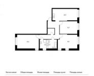 3-комнатная квартира площадью 103.3 кв.м, Ленинский проспект, 20 | цена 14 007 480 руб. | www.metrprice.ru