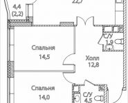 3-комнатная квартира площадью 73 кв.м, Юго-Восточный административный округ, район Лефортово, жилой квартал Символ, к4 | цена 15 340 600 руб. | www.metrprice.ru