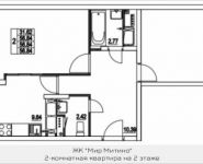 2-комнатная квартира площадью 56 кв.м, 2-я Муравская улица, 7с1 | цена 6 381 485 руб. | www.metrprice.ru