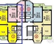 2-комнатная квартира площадью 63.2 кв.м,  | цена 6 200 000 руб. | www.metrprice.ru