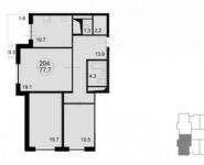 3-комнатная квартира площадью 79.6 кв.м, Радио ул. | цена 7 991 840 руб. | www.metrprice.ru