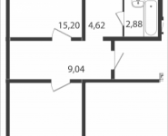 2-комнатная квартира площадью 62.5 кв.м в ЖК "Авентин", Железнодорожная, 33, корп.3 | цена 3 928 338 руб. | www.metrprice.ru