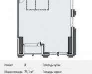 3-комнатная квартира площадью 71.6 кв.м, Новодмитровская ул., 5А | цена 12 071 760 руб. | www.metrprice.ru