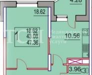 1-комнатная квартира площадью 48 кв.м, Чехова ул., 1 | цена 4 100 000 руб. | www.metrprice.ru