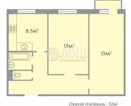 2-комнатная квартира площадью 52 кв.м, Керамический пр., 45К1 | цена 7 200 000 руб. | www.metrprice.ru