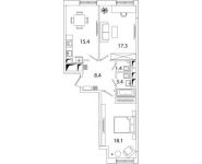 2-комнатная квартира площадью 63.9 кв.м, Рязанский проспект, д.влд 2 | цена 10 748 810 руб. | www.metrprice.ru