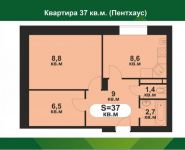 1-комнатная квартира площадью 37 кв.м, Мечта бул., 10 | цена 2 990 000 руб. | www.metrprice.ru