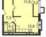1-комнатная квартира площадью 39 кв.м, Ивановская, 8Д | цена 3 467 200 руб. | www.metrprice.ru