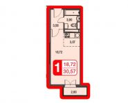 2-комнатная квартира площадью 72.4 кв.м, Белорусская улица, 10 | цена 5 315 129 руб. | www.metrprice.ru