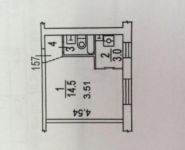 1-комнатная квартира площадью 21 кв.м, улица Козлова, 34 | цена 4 200 000 руб. | www.metrprice.ru