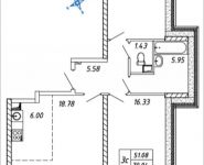 3-комнатная квартира площадью 70.04 кв.м, Омская, 13 | цена 7 949 540 руб. | www.metrprice.ru