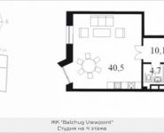 1-комнатная квартира площадью 59 кв.м, Садовническая наб. | цена 30 661 024 руб. | www.metrprice.ru