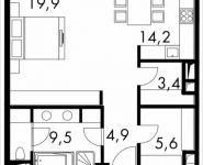 1-комнатная квартира площадью 61.7 кв.м в МФК "Balchug Residence", Садовническая, к5вл31, корп.4 | цена 29 778 808 руб. | www.metrprice.ru