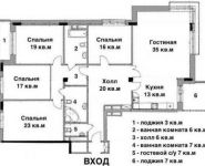 5-комнатная квартира площадью 160 кв.м, Староволынская ул., 15 | цена 156 000 000 руб. | www.metrprice.ru