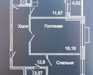 2-комнатная квартира площадью 66 кв.м, Митинская ул., 22С1 | цена 13 017 090 руб. | www.metrprice.ru