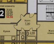 2-комнатная квартира площадью 57 кв.м,  | цена 3 510 000 руб. | www.metrprice.ru