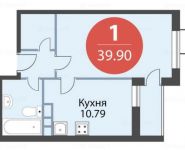 1-комнатная квартира площадью 39 кв.м в ЖК "Южное Бунино",  | цена 4 160 130 руб. | www.metrprice.ru