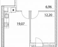 2-комнатная квартира площадью 45.4 кв.м, Лазоревый пр., 3 | цена 8 327 076 руб. | www.metrprice.ru