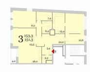 3-комнатная квартира площадью 154 кв.м в ЖК "Литератор", Льва Толстого ул., 23/7 | цена 133 120 020 руб. | www.metrprice.ru