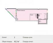 1-комнатная квартира площадью 45 кв.м, Зеленая ул., 6 | цена 5 220 000 руб. | www.metrprice.ru