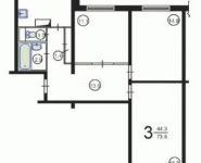 3-комнатная квартира площадью 72 кв.м, 800-летия Москвы ул., 4К1 | цена 10 450 000 руб. | www.metrprice.ru