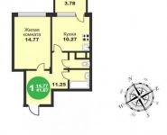 1-комнатная квартира площадью 41.2 кв.м, Дубнинская улица, 10к5 | цена 2 715 900 руб. | www.metrprice.ru
