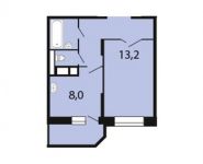 1-комнатная квартира площадью 33.8 кв.м, Заречная улица, 23 | цена 3 251 440 руб. | www.metrprice.ru