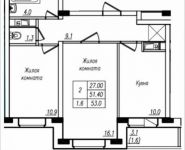 2-комнатная квартира площадью 53 кв.м, Просвещения ул. | цена 2 875 000 руб. | www.metrprice.ru