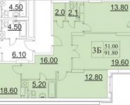 3-комнатная квартира площадью 96 кв.м, Юбилейный пр-т, 40 | цена 10 200 000 руб. | www.metrprice.ru