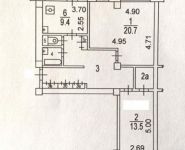 2-комнатная квартира площадью 68.7 кв.м, Чертановская ул., 8К1 | цена 10 750 000 руб. | www.metrprice.ru