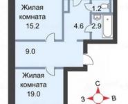 2-комнатная квартира площадью 64 кв.м, Баулинская ул., 11/1 | цена 3 250 000 руб. | www.metrprice.ru